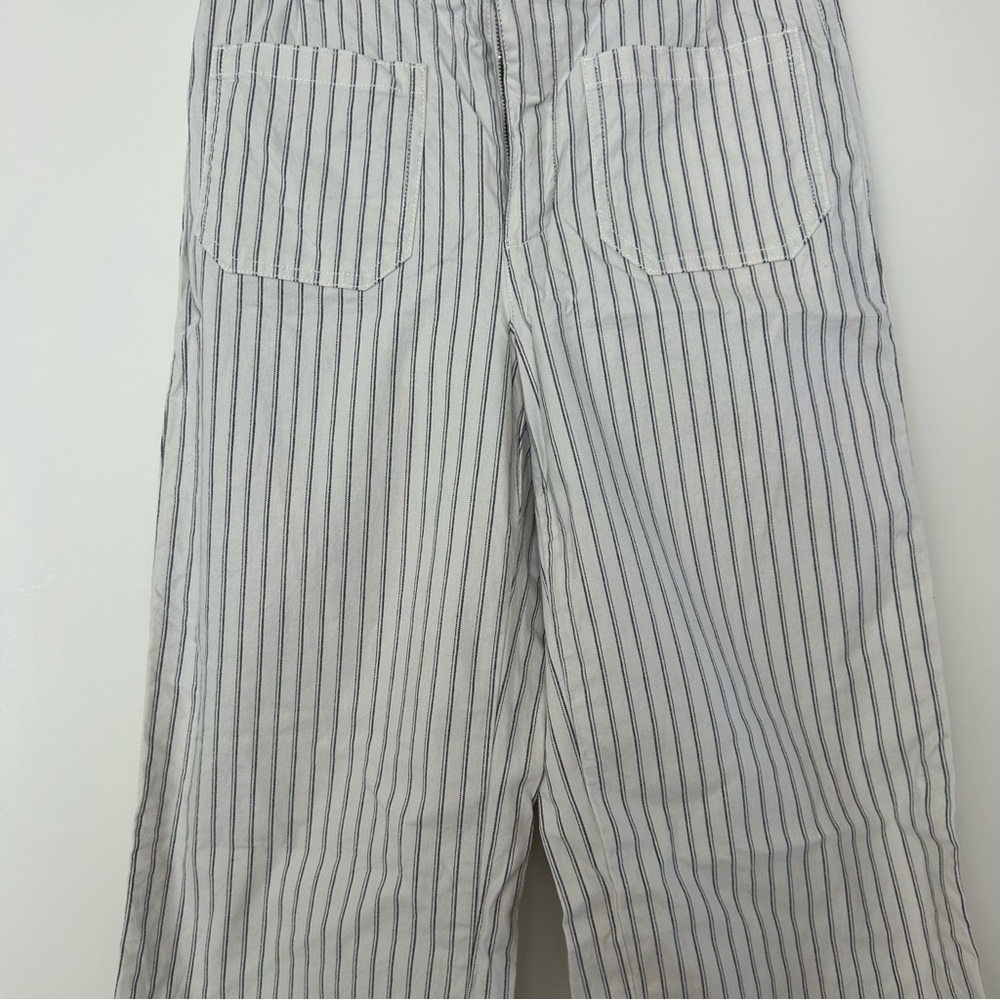 GAP Stripe High Rise Wide Leg Crop Pants - Picture 3 of 13